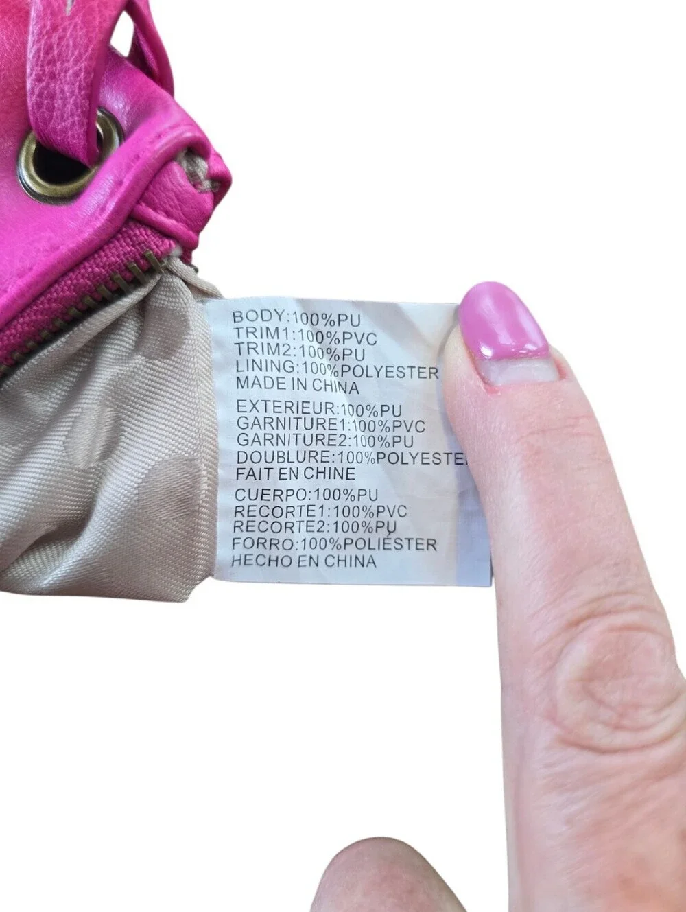 Madden Girl Fushia Pink Faux Leather Zip Wristlet